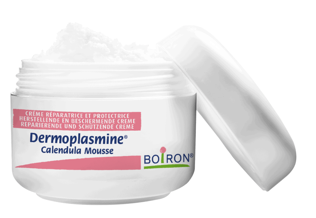 pot-de-creme-ouvert dermoplasmine, boiron, soins