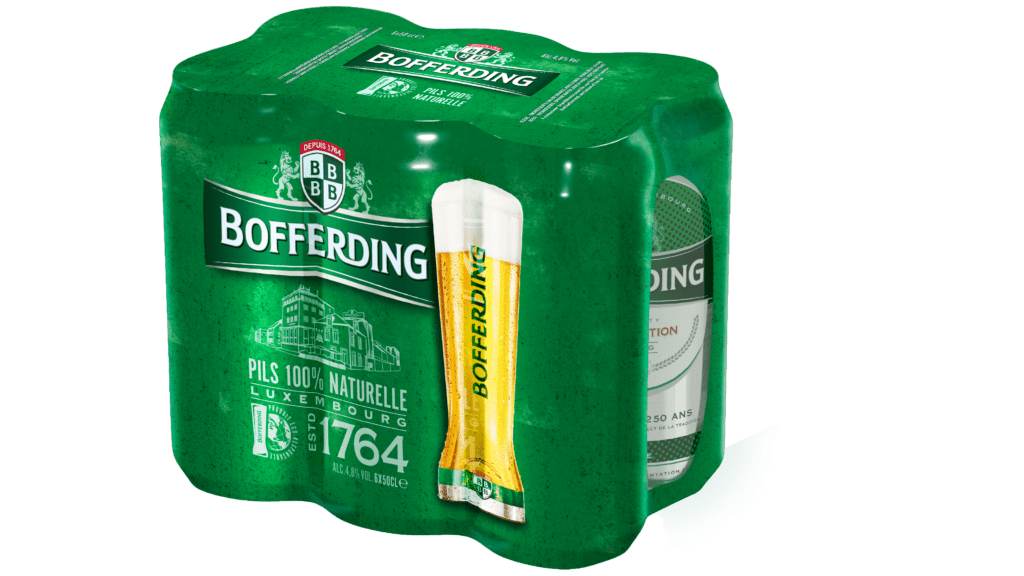 Bofferding, NOUVEAU PACKAGINIG, NEW PACK, BIÈRE LUXEMBOURGEOISE