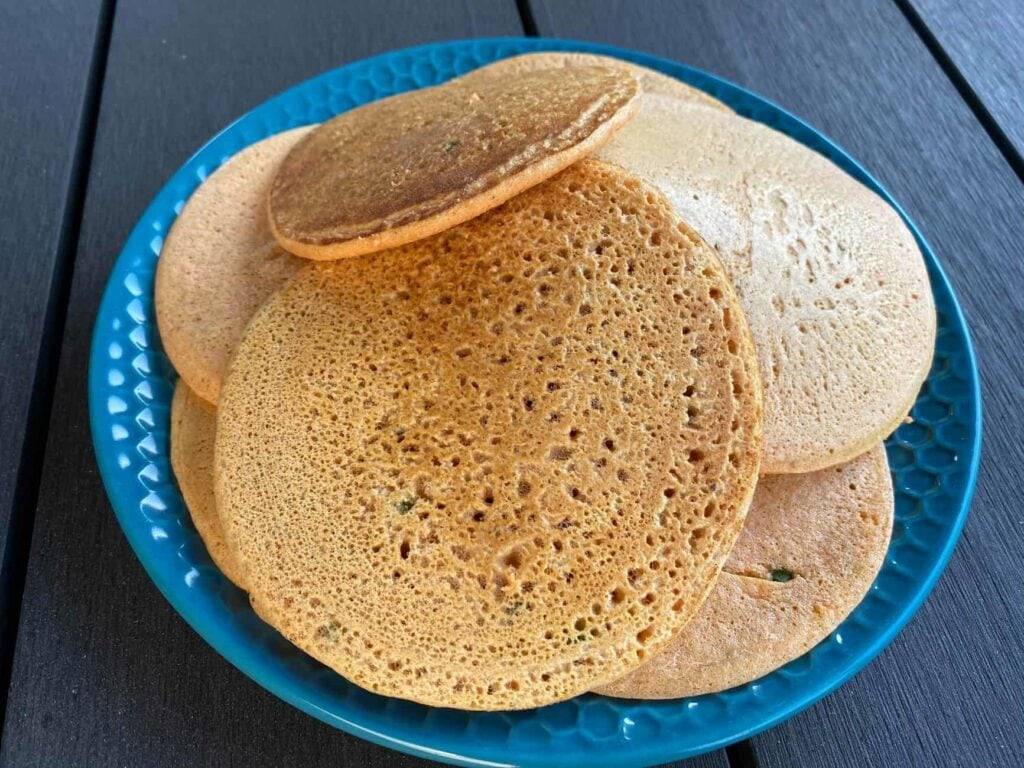 Crêpes de lentilles corail