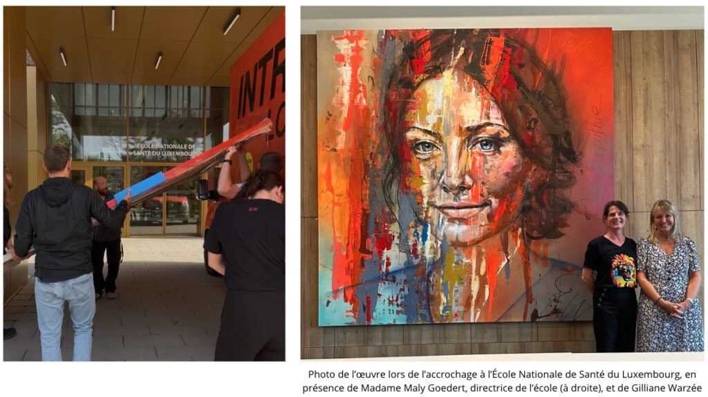 Gilliane Warzée accroche son oeuvre à l'ENSA