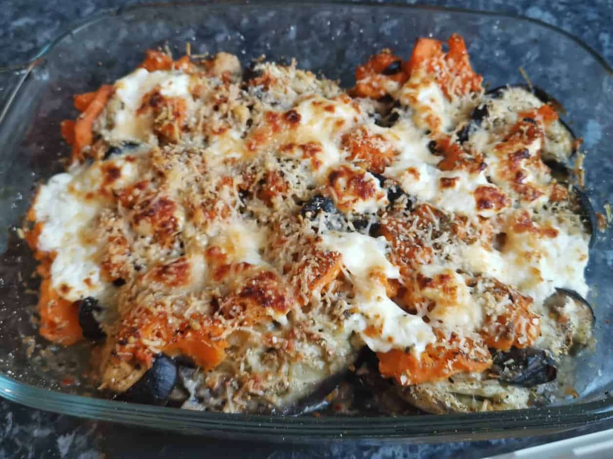 gratin d'aubergine et patate douce de Virginie di Tore