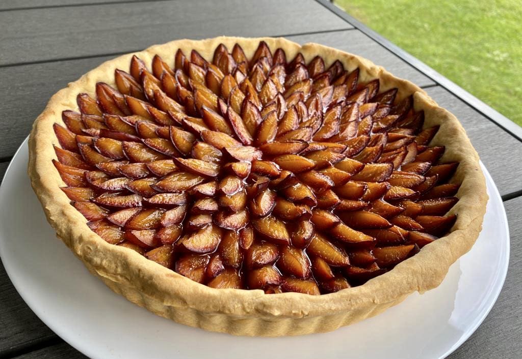 Tarte aux quetsches, recette Tarte aux quetsches, tarte Sandrine Stauner-Facques