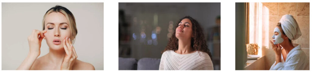 bonnes habitudes, conseils d'Emilie de chez Mondanity, masser visage, respirer, gommage visage
