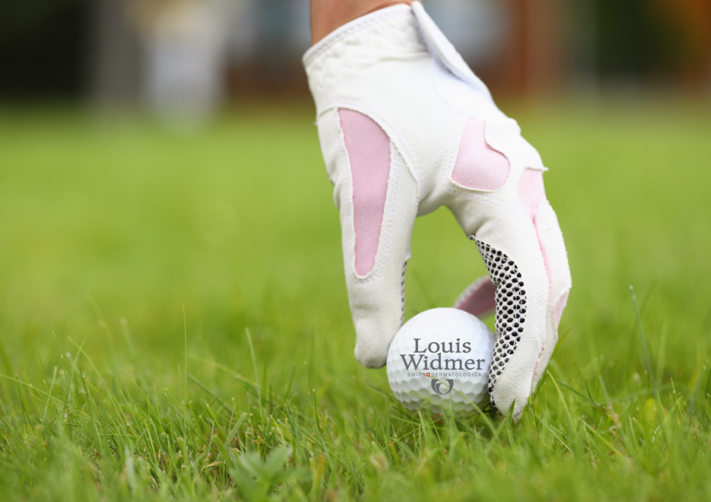 Golf et soins de la peau, golf-balle-Louis-Widmer
