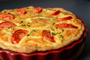 Tarte à la tomate et au chèvre