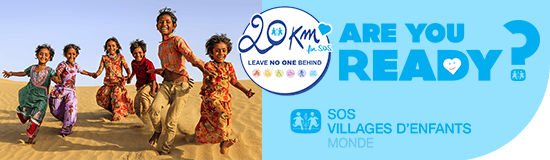 20 km for sos, SOS villages d'enfants monde, enfants
