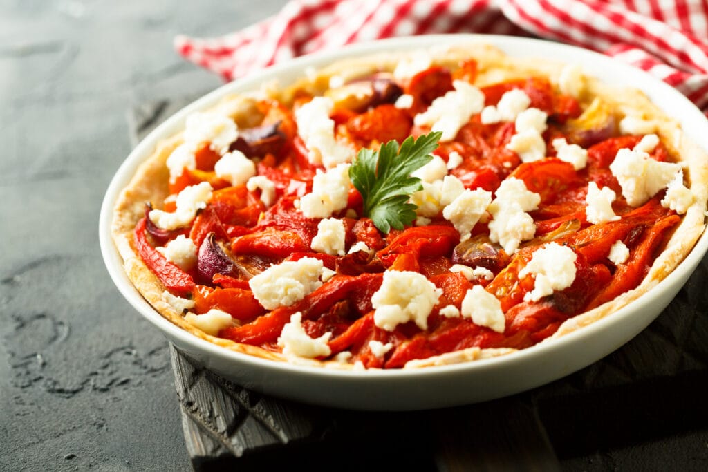 tarte tomates chèvre, Les Paniers de Sandrine